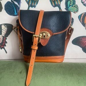 Dooney & Bourke Black and Tan Crossbody Bag